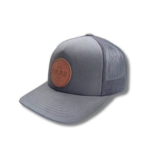 Muni Classic Snapback Hat - Charcoal - Muni Golf Hats