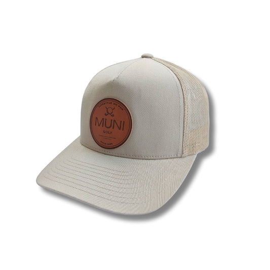 Muni Classic Snapback Hat - Khaki - Muni Golf Hats