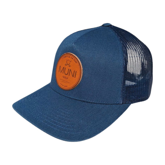 Muni Classic Snapback Hat - Navy Blue - Muni Golf Hats