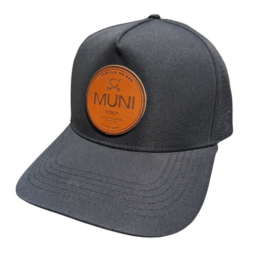 Muni Performance Snapback - Black - Muni Golf Hats
