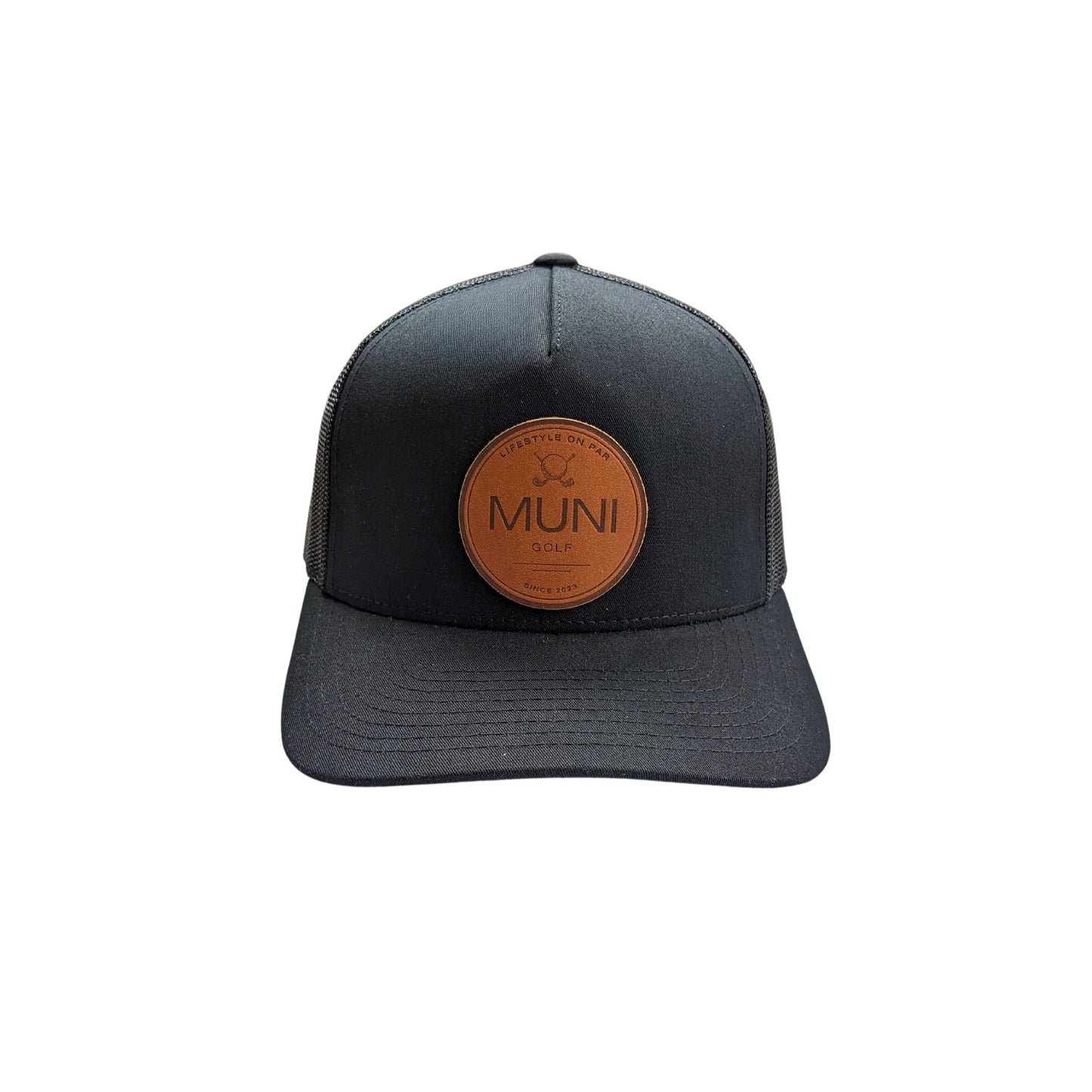 Muni Classic Snapback Hat - Black - Muni Golf Hats