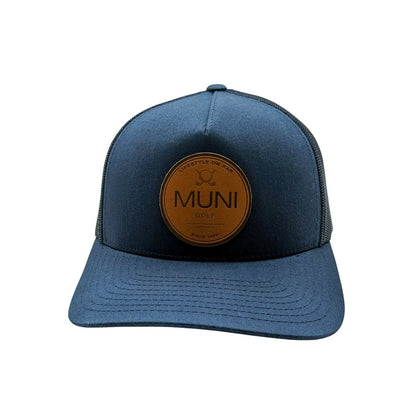 Muni Classic Snapback Hat - Navy Blue - Muni Golf Hats